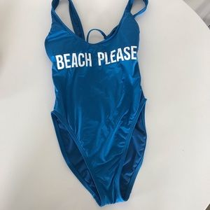 Royal blue women’s one piece